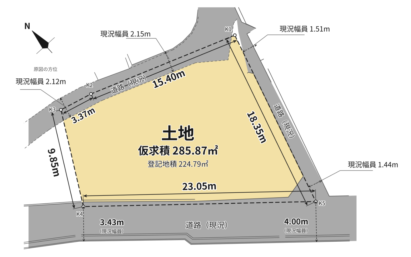 八幡市美濃山宮ノ背　土地