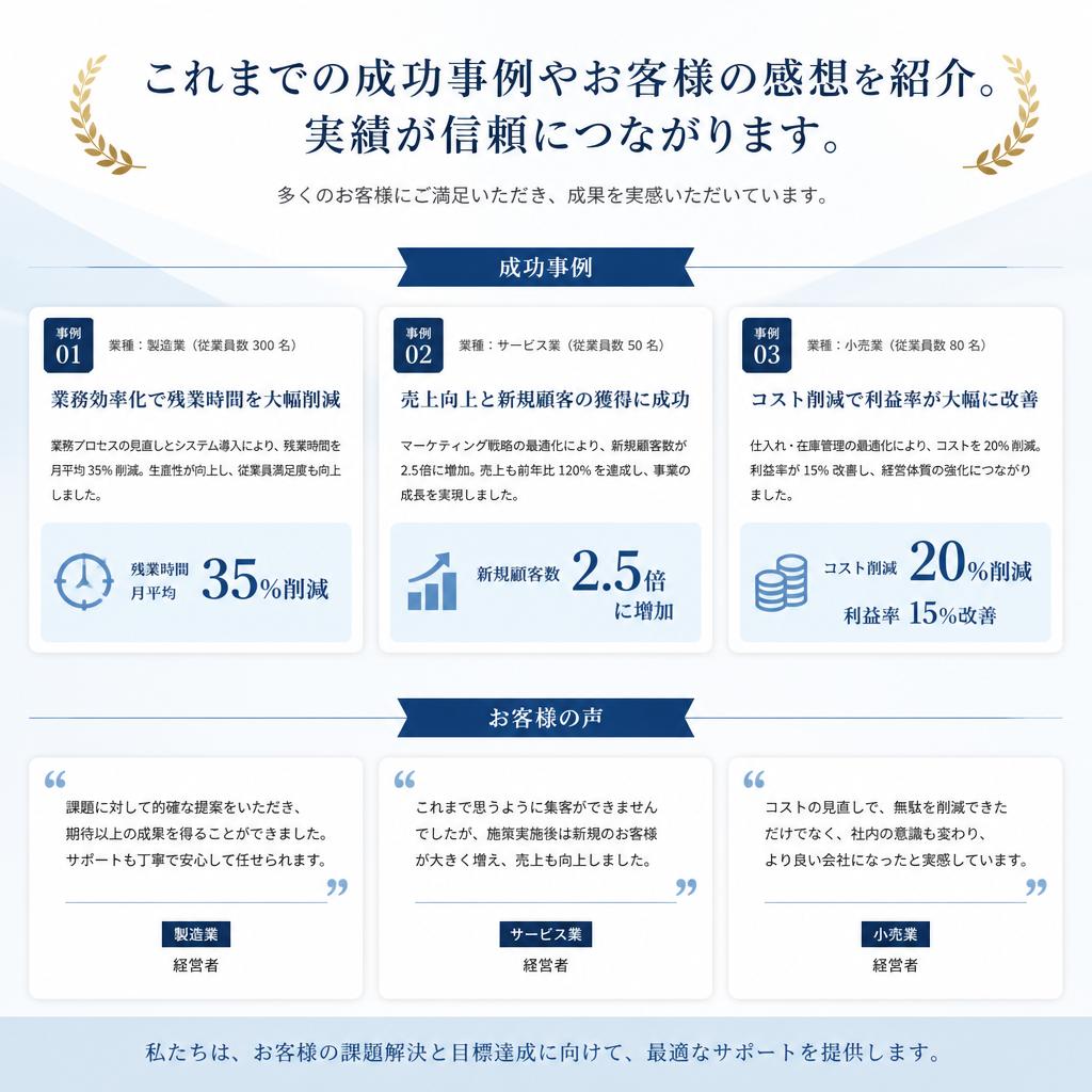 5. 実績とお客様の声